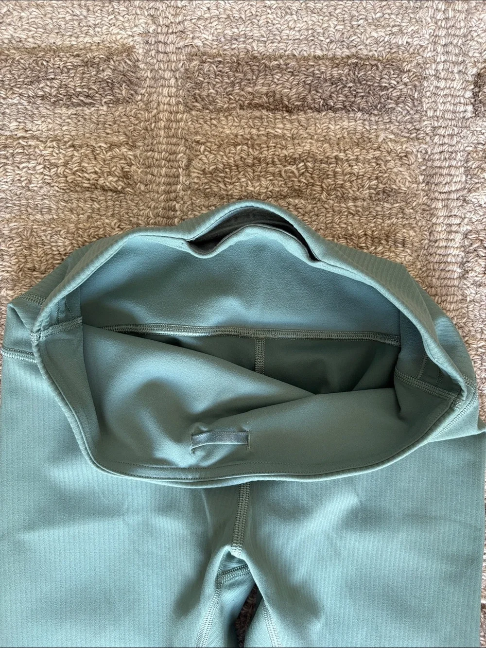 lululemon athletica Olive Green Ribbed Leggings